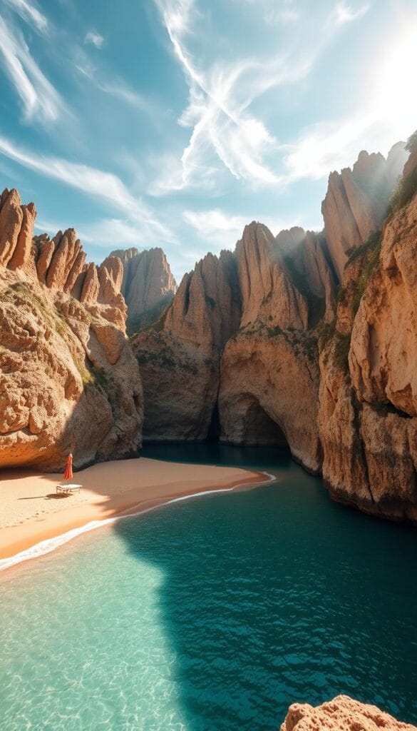 playas cerca de acantilados