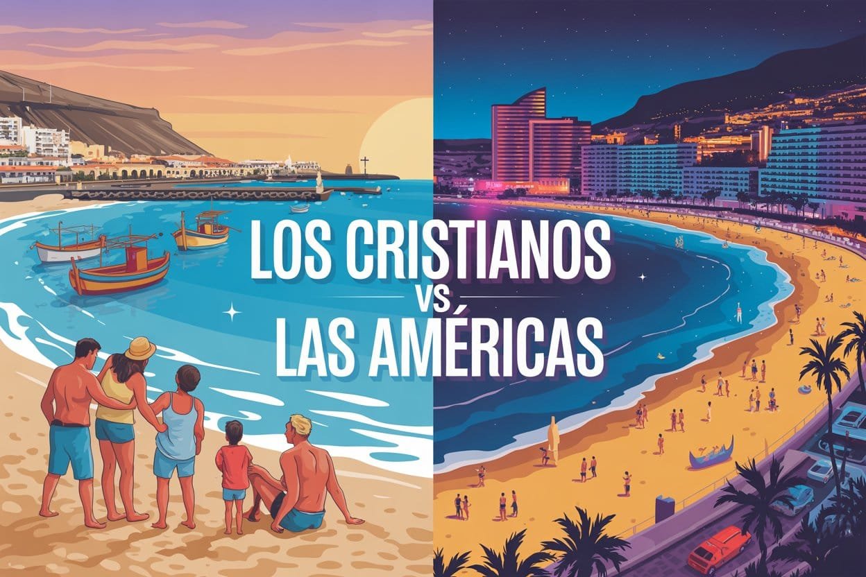 Los Cristianos vs Las Américas: ¿Dónde Alojarse? Guía Completa 2025