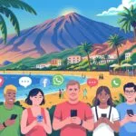 Quiero que crees un post sobre: "WhatsApp y Facebook Groups para Expats en Tenerife